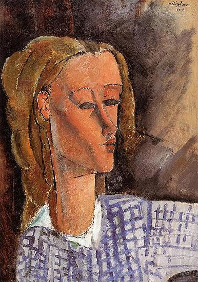 Amedeo Modigliani Portrait of Beatrice Hastings Norge oil painting art